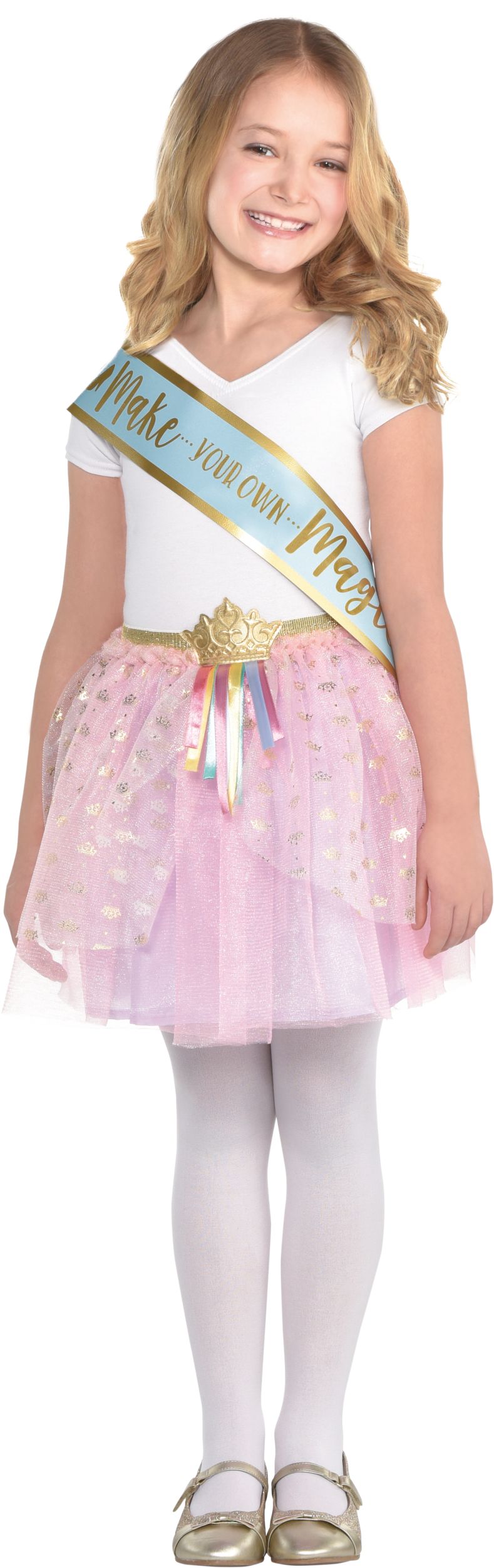Disney Princess Metallic Sashes, Blue/Gold, One Size, 8-pk