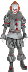 Men's Pennywise Clown Costume Set, Adult Standard Size up to 44