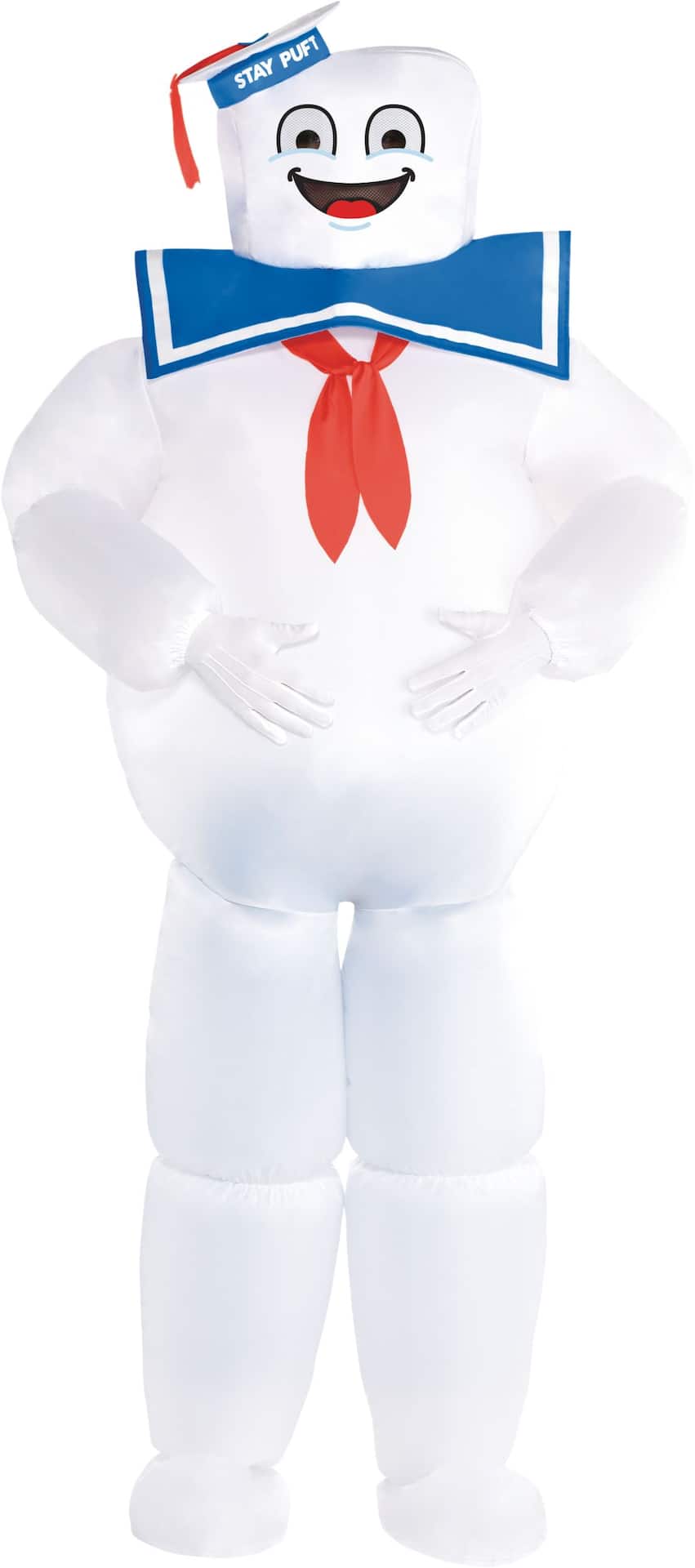 Men's Ghostbusters Stay Puft Marshmallow White Inflatable Costume One Size