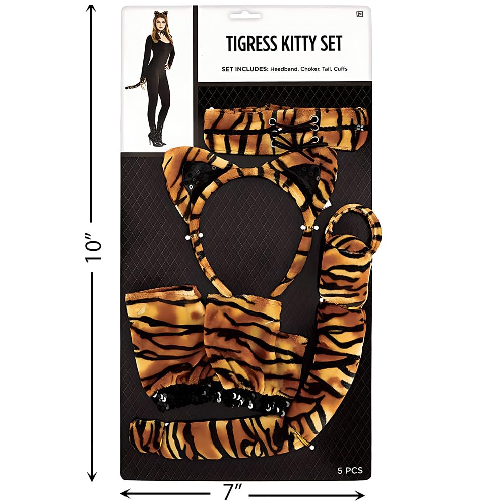 Feline Fantasy Tigress Kitty Costume Set