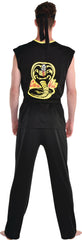 Adult Cobra Kai Johnny Lawrence Black Outfit with Top/Pants/Belt