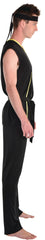 Adult Cobra Kai Johnny Lawrence Black Outfit with Top/Pants/Belt