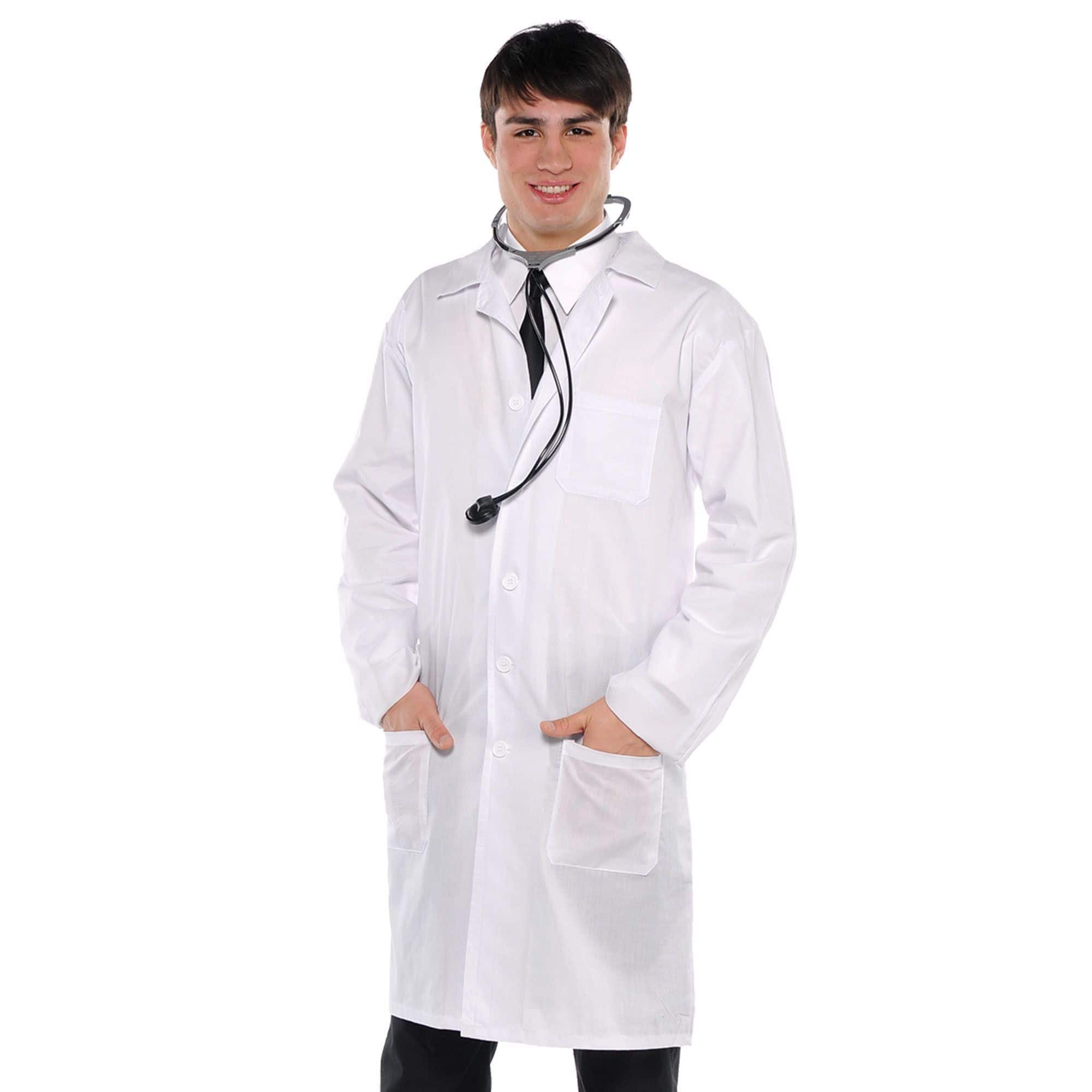 Doctor Lab Coat, White, One Size, Costume Accessory