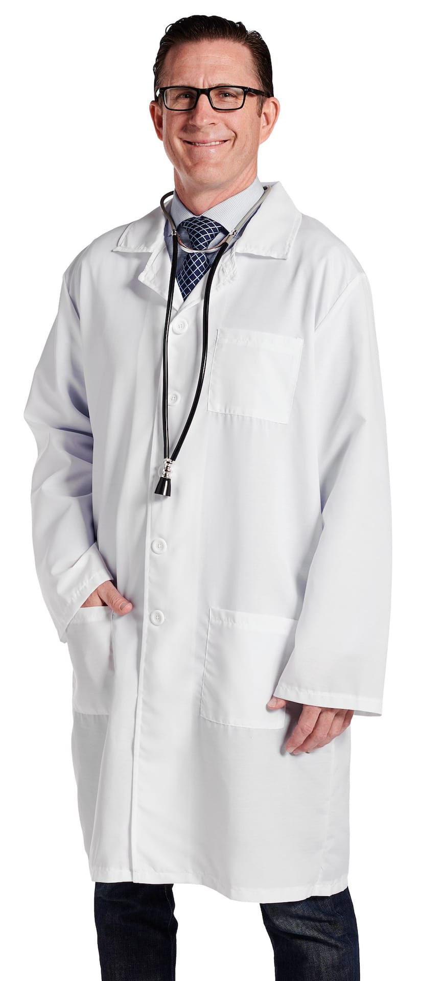 Doctor Lab Coat, White, One Size, Costume Accessory