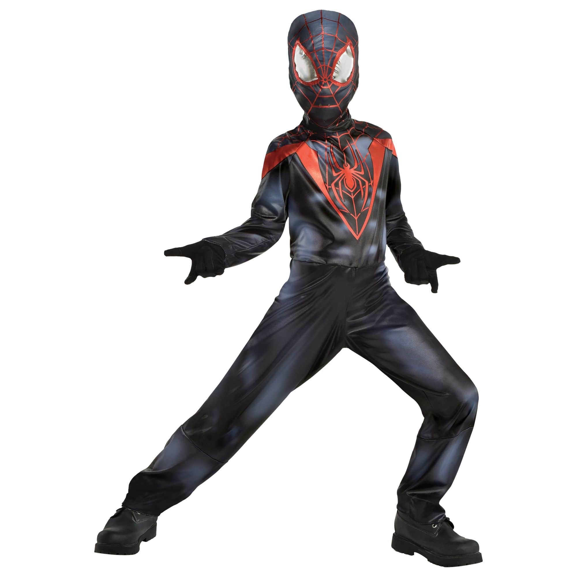 Kids' Marvel Miles Morales Jumpsuit and Mask, Assorted Sizes