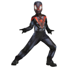 Kids' Marvel Miles Morales Jumpsuit and Mask, Assorted Sizes
