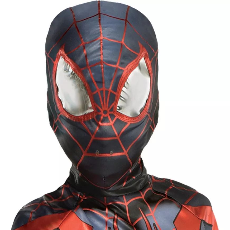 Kids' Marvel Miles Morales Jumpsuit and Mask, Assorted Sizes