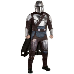 Men's Disney Star Wars Mandalorian Black Jumpsuit with Mask, Assorted Sizes