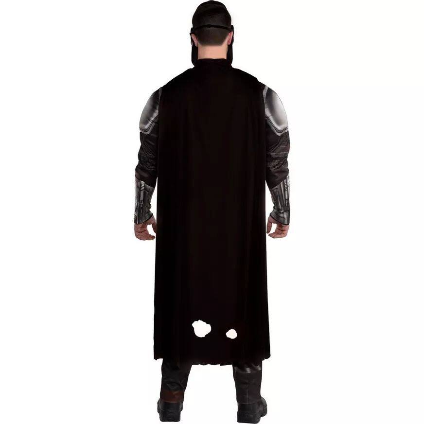 Men's Disney Star Wars Mandalorian Black Jumpsuit with Mask, Assorted Sizes