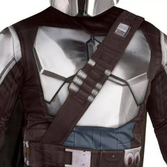 Men's Disney Star Wars Mandalorian Black Jumpsuit with Mask, Assorted Sizes