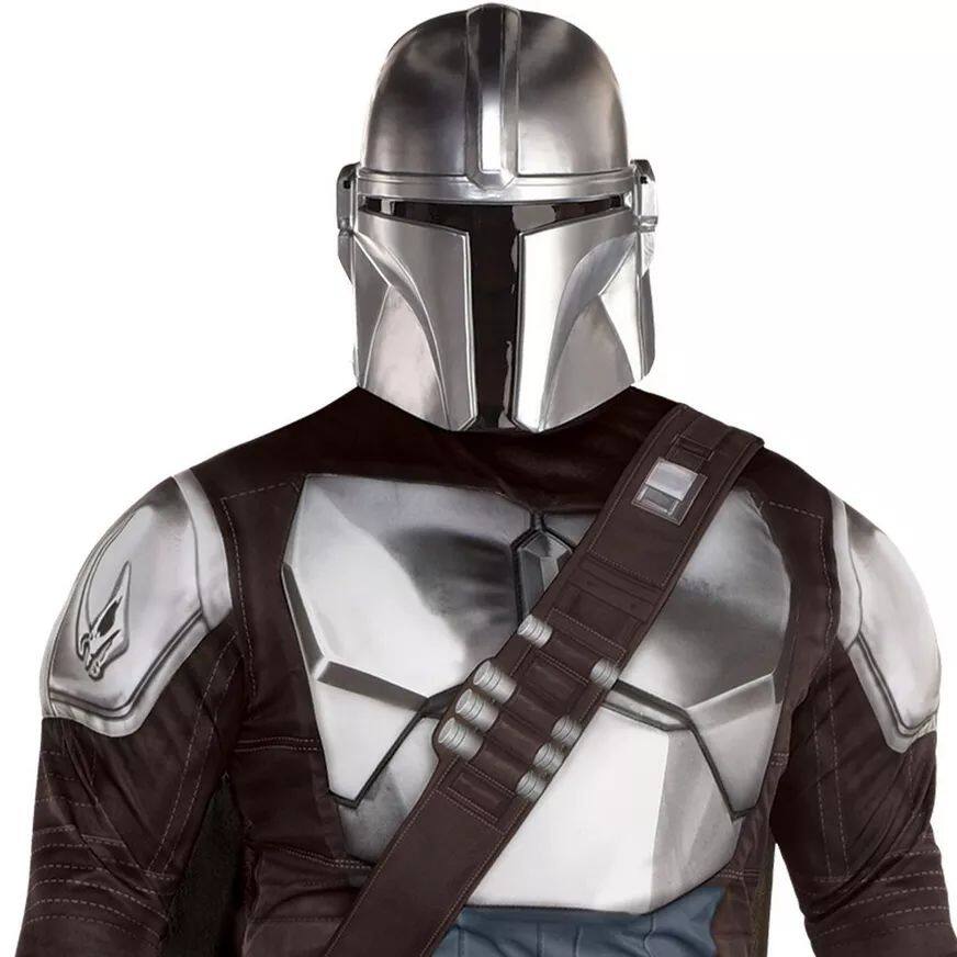 Men's Disney Star Wars Mandalorian Black Jumpsuit with Mask, Assorted Sizes