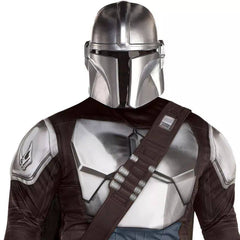 Men's Disney Star Wars Mandalorian Black Jumpsuit with Mask, Assorted Sizes