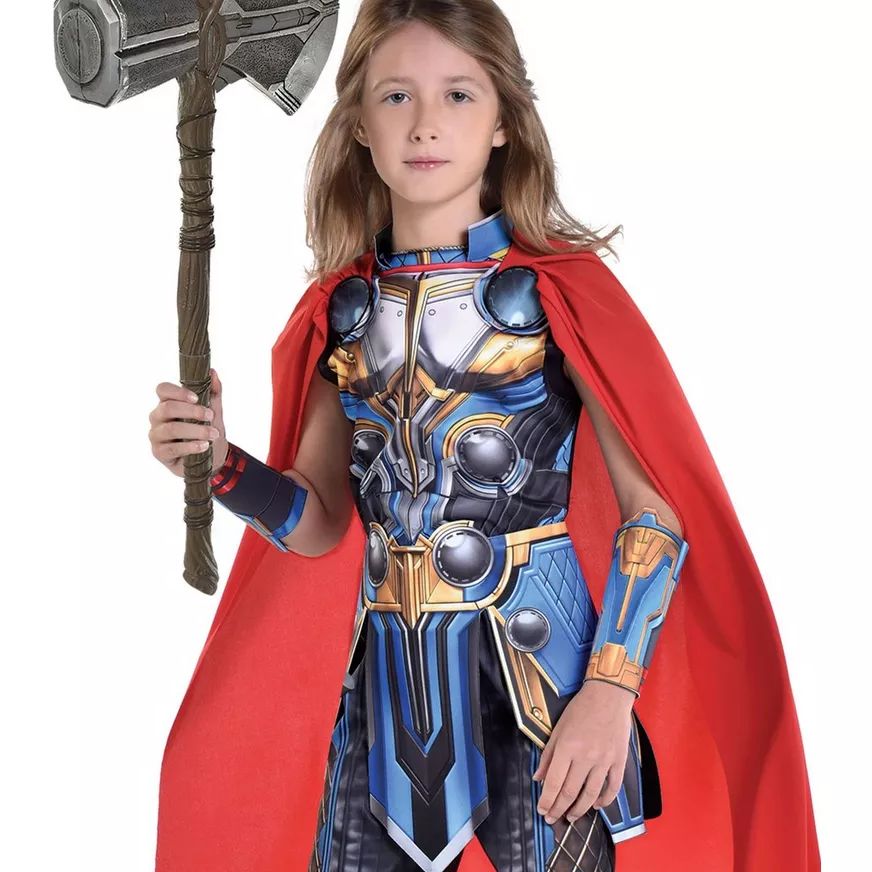 Kids' Disney Marvel Thor Red/Blue Jumpsuit with Cape, Assorted Sizes