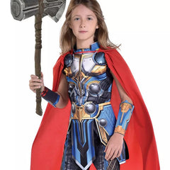 Kids' Disney Marvel Thor Red/Blue Jumpsuit with Cape, Assorted Sizes