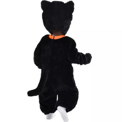 Toddler Cat Black/White Jumpsuit with Hood, Assorted Sizes