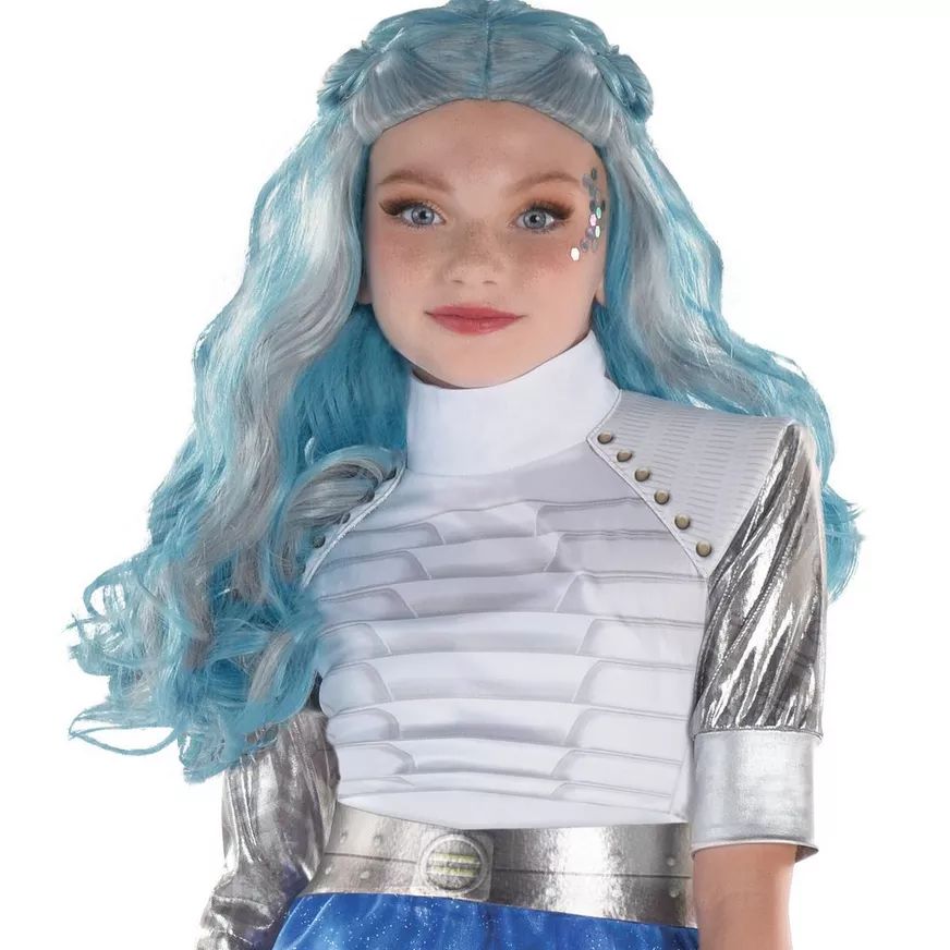 Kids' Disney Zombies 3 Addison Alien Costume, Blue/Silver Dress
