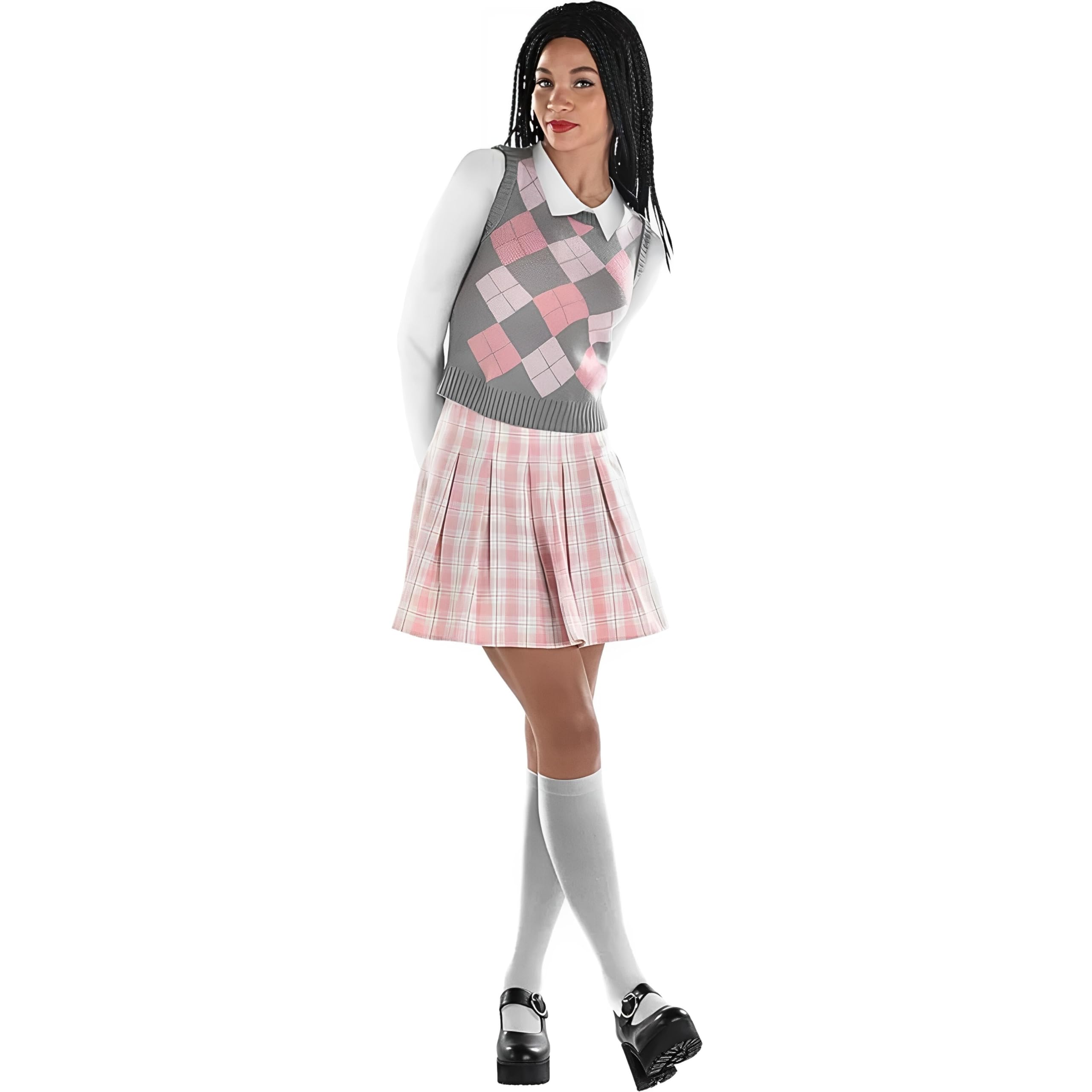 90s Plaid Mini Skirt Costume Accessory