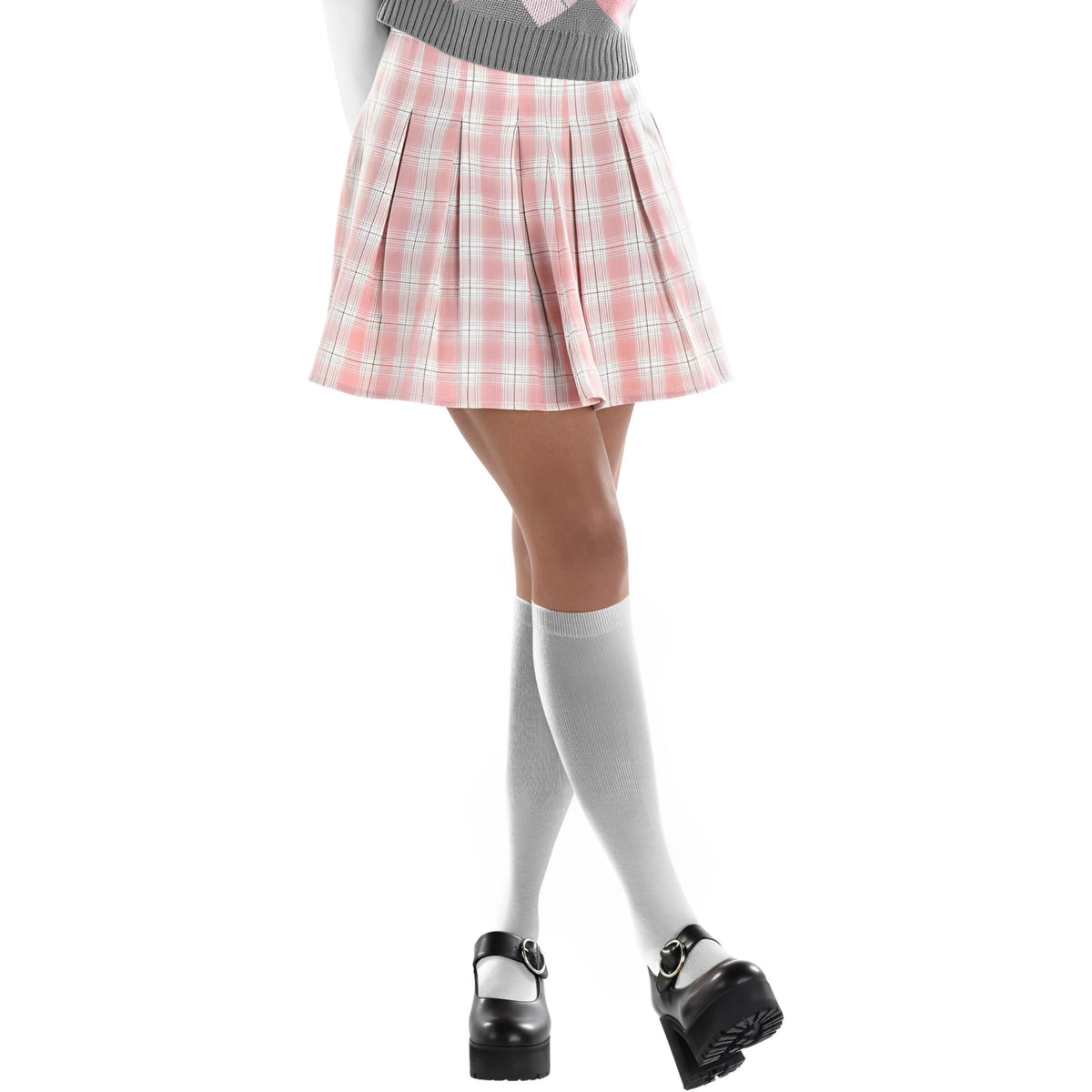 90s Plaid Mini Skirt Costume Accessory - L/XL