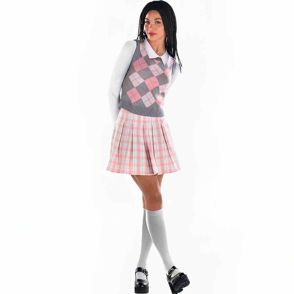 90s Plaid Mini Skirt Costume Accessory - L/XL