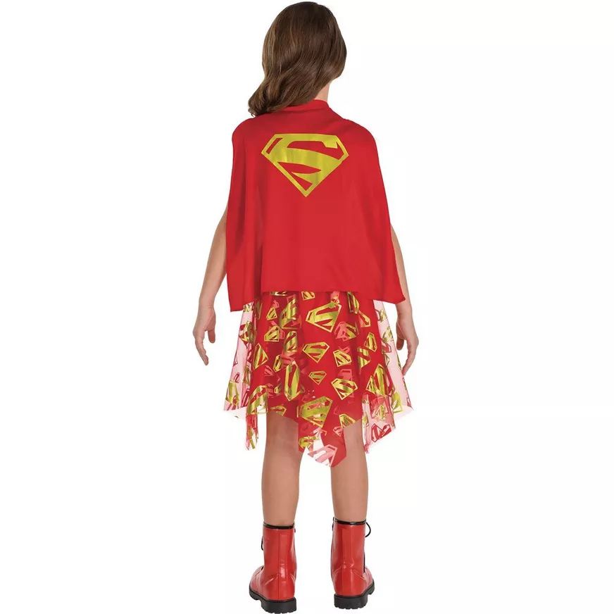 Kids' Supergirl Dress & Cape Costume