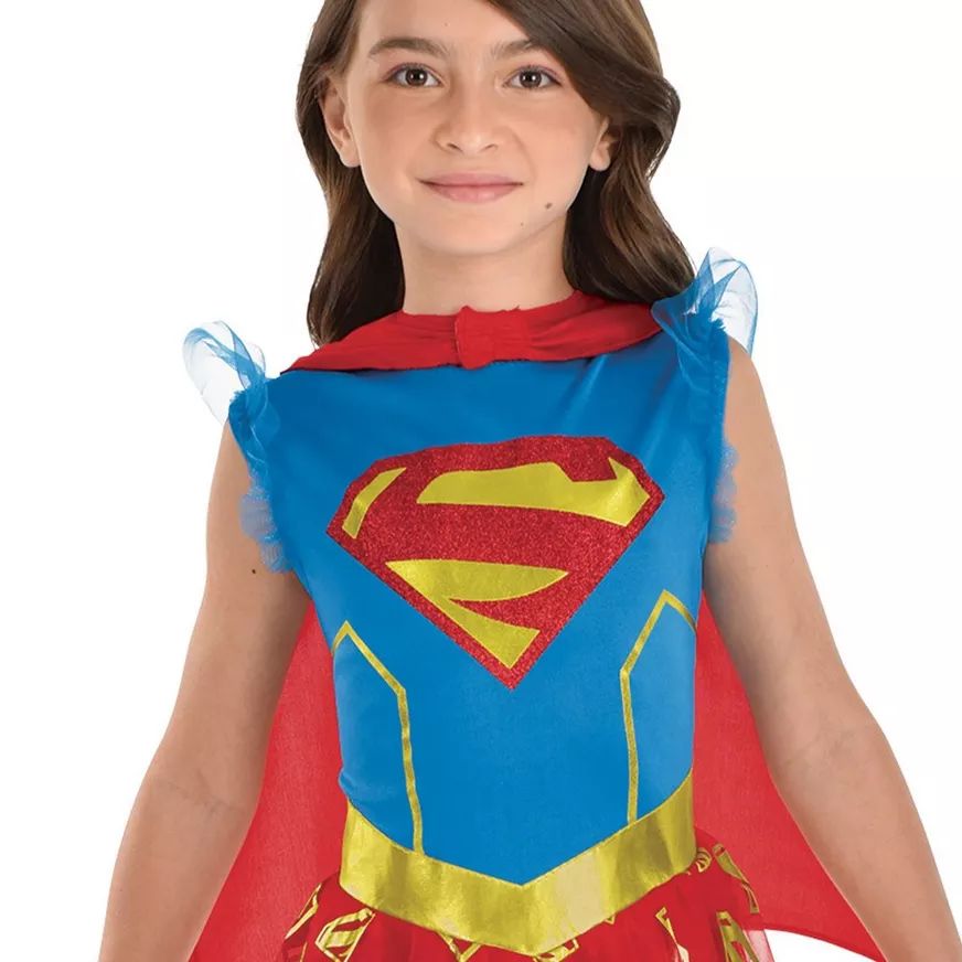Kids' Supergirl Dress & Cape Costume