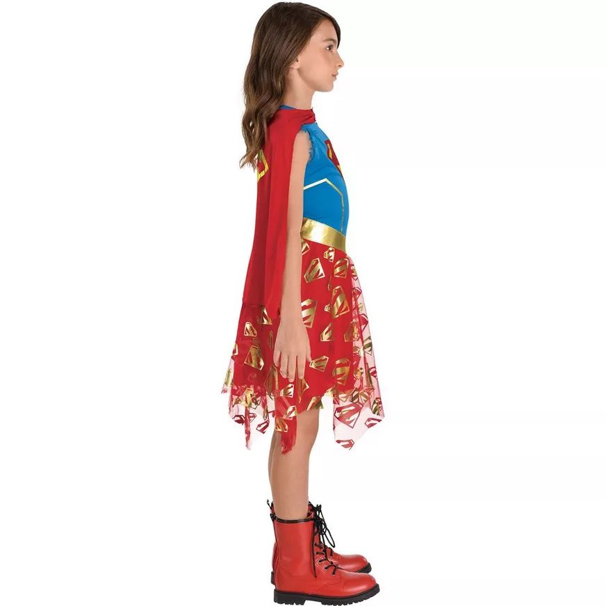 Kids' Supergirl Dress & Cape Costume