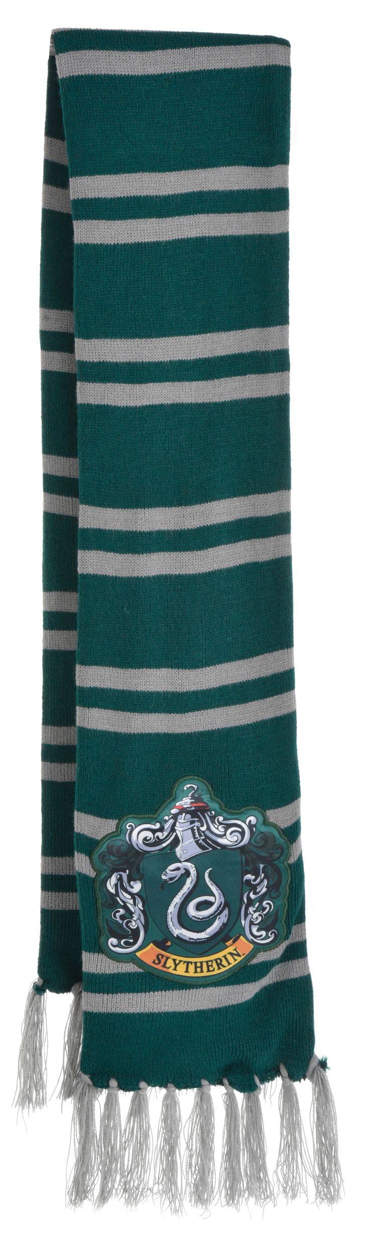 Harry Potter Slytherin Scarf, Green/White Striped, One Size