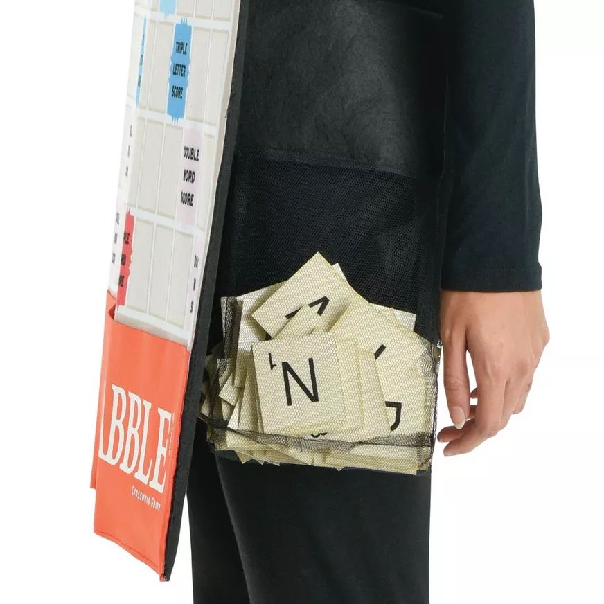 Scrabble Gameboard, Grey, One Size, Wearable Costume