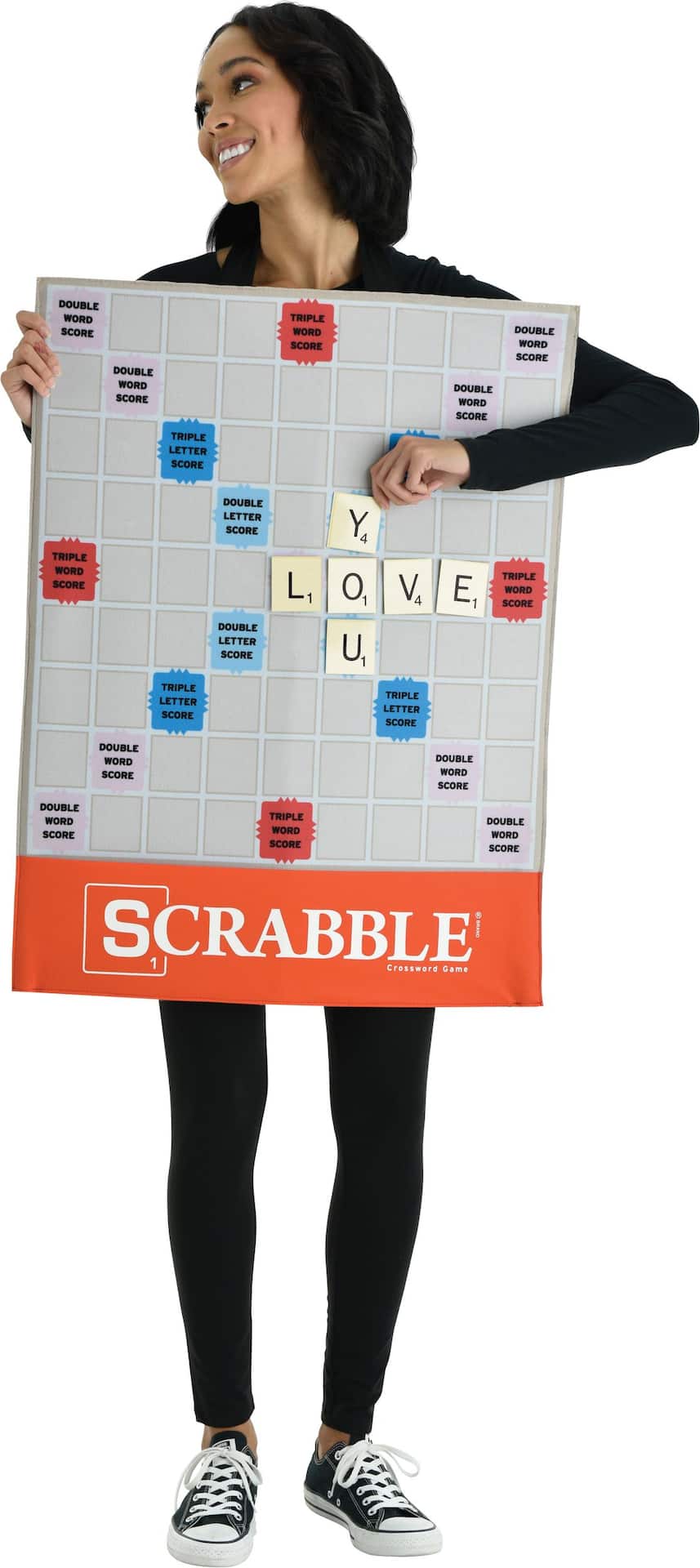 Scrabble Gameboard, Grey, One Size, Wearable Costume