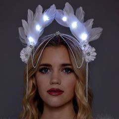 Illuminated Angel Feather Headpiece