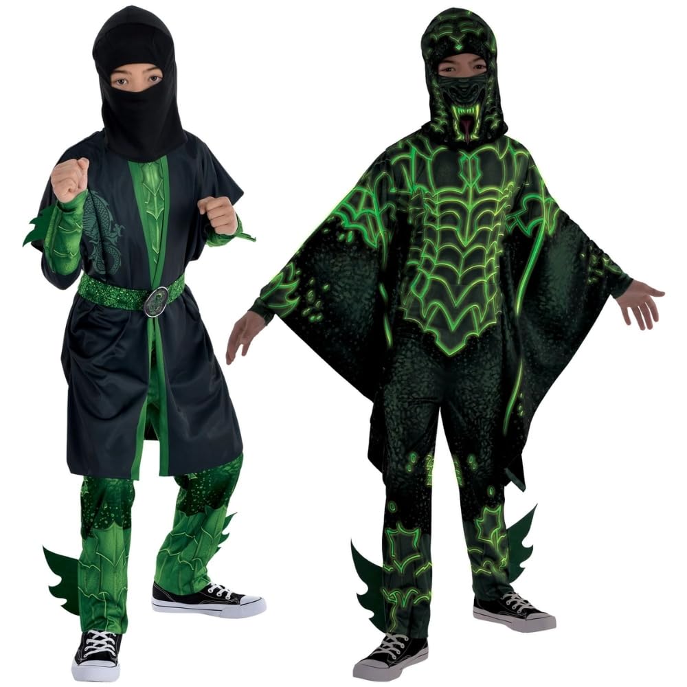 Ninja Warrior Boys Costume, Child Large 12-14