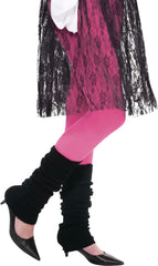 1980s Leg Warmers, Black, One Size, 2-pk, Wearable Costume Accessories