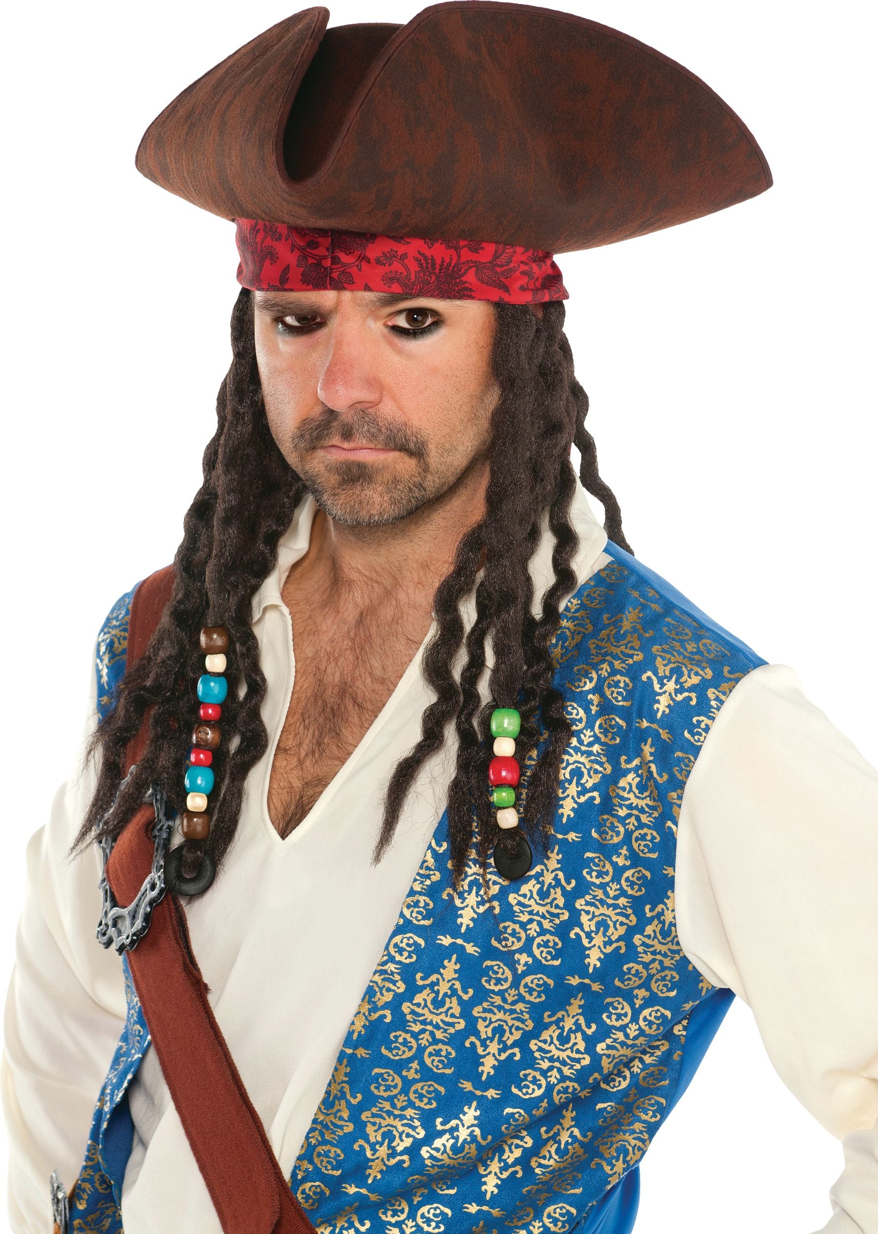 Pirates of the Caribbean Party Hat with Braids