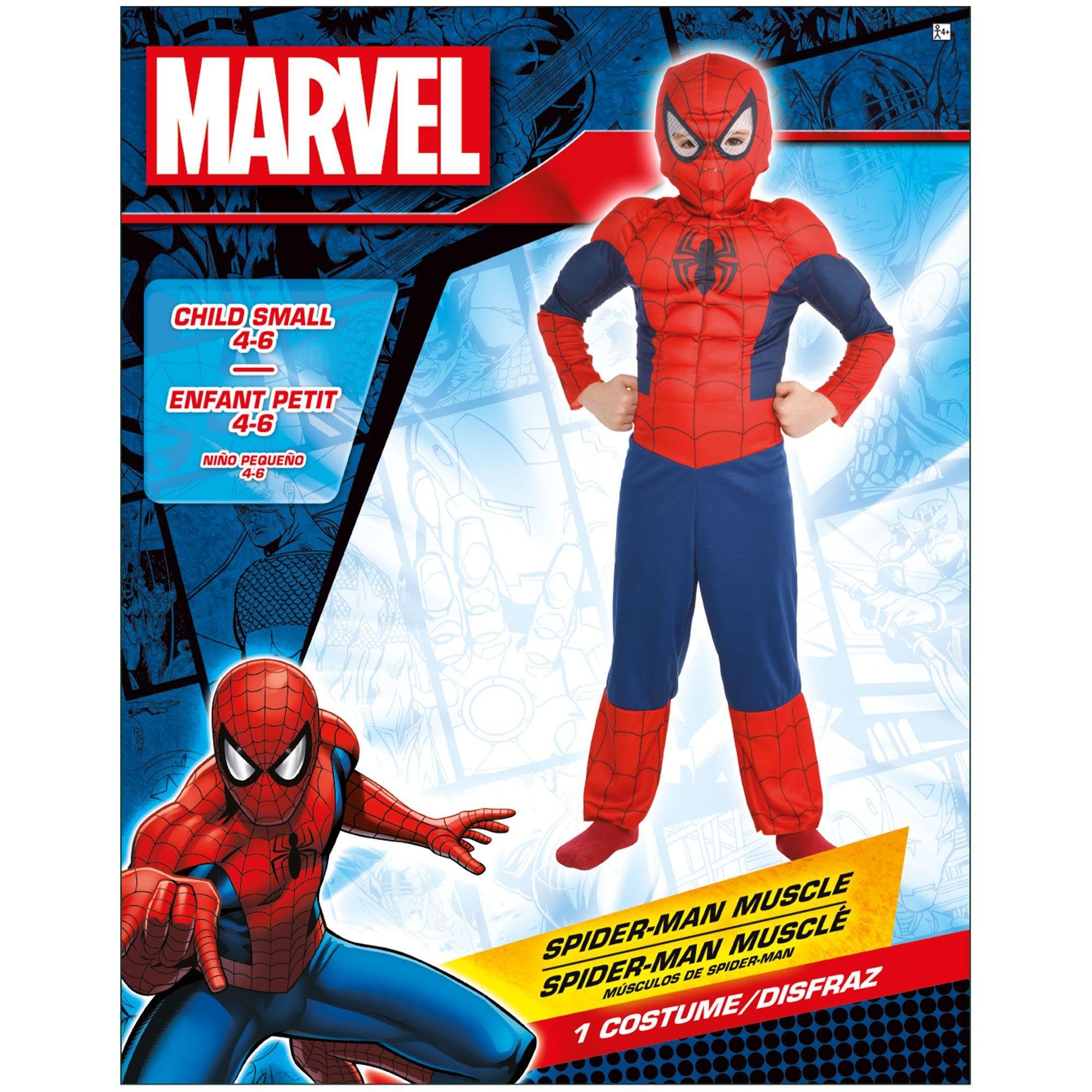 Disney Marvel Spider-Man Padded Jumpsuit, Mask, Assorted Sizes