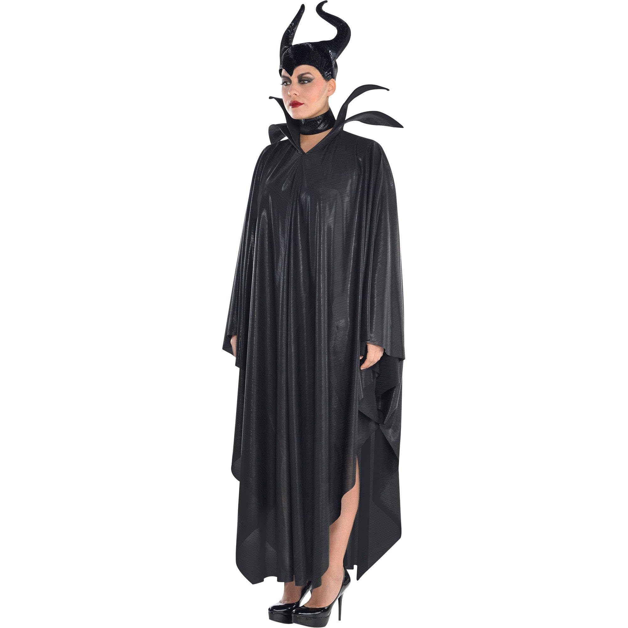 Women's Disney Sleeping Beauty Maleficent Black Dress with Headband, Assorted Sizes