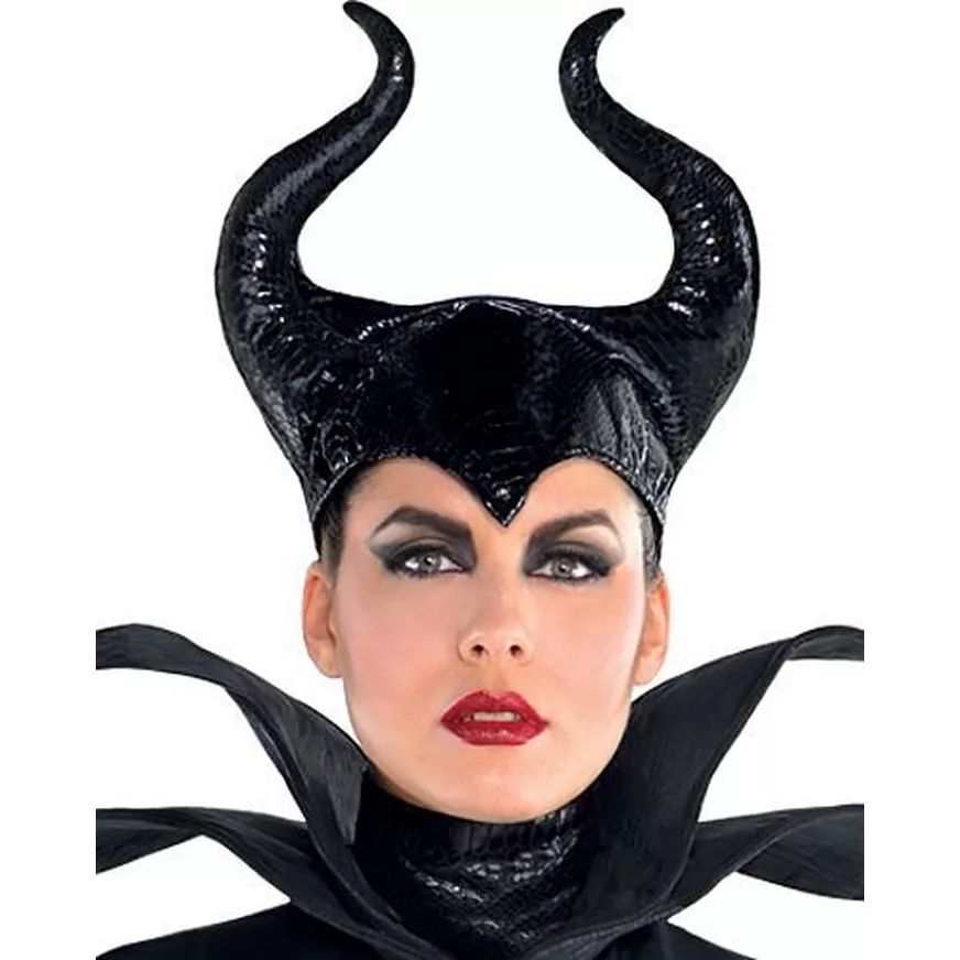 Women's Disney Sleeping Beauty Maleficent Black Dress with Headband, Assorted Sizes
