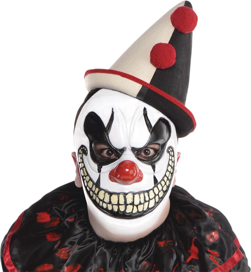 Freak Show Scary Clown Mask, One Size