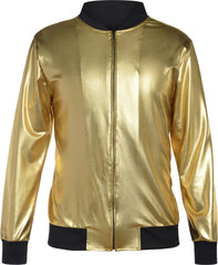 Adult Hip Hop Track Jacket, Gold, One Size, Wearable Costume Accessory