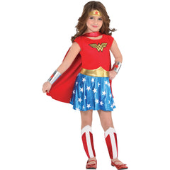 Kids' Wonder Woman Costume, Red/Blue Dress, Assorted Sizes