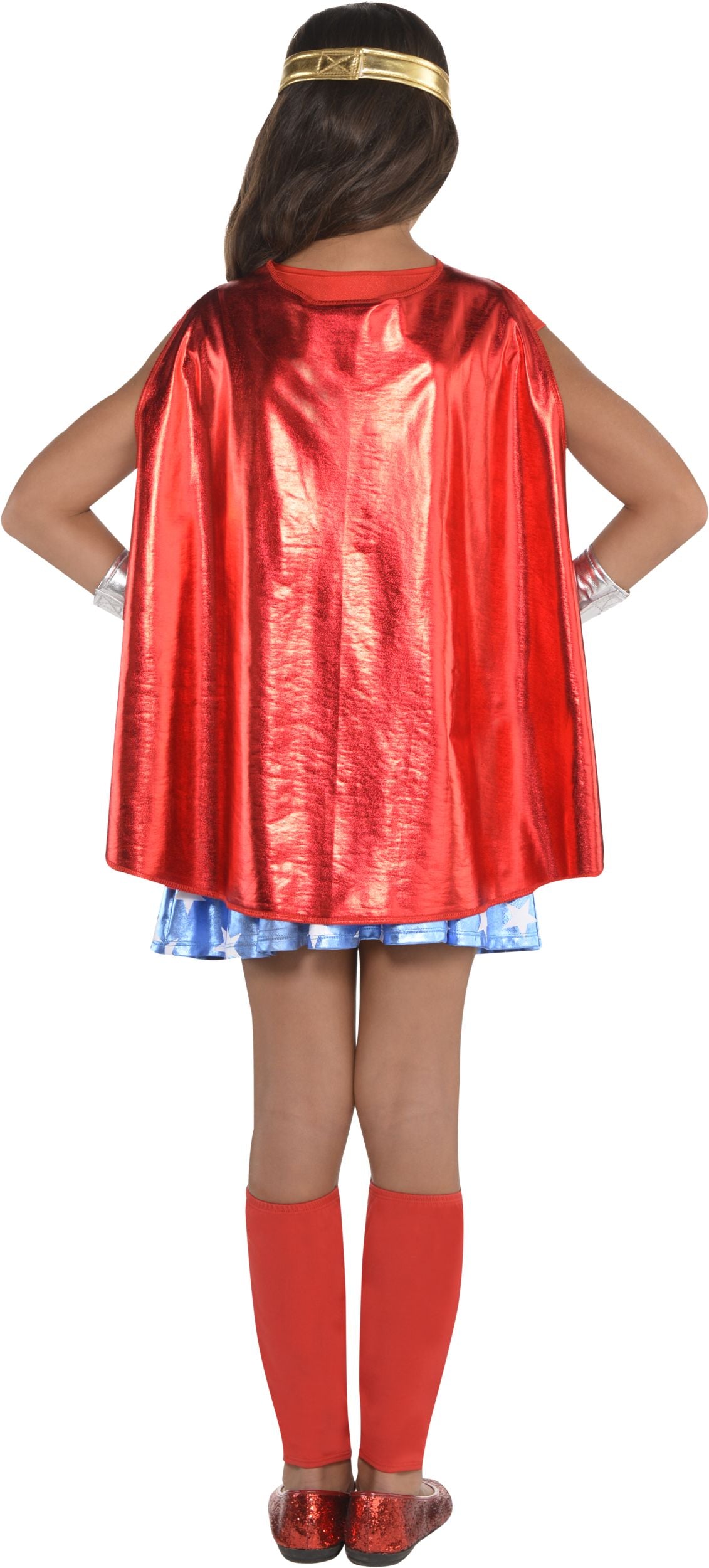 Kids' Wonder Woman Dress Costume with Accessories, Assorted Sizes