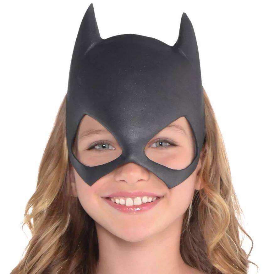 Kids' DC Batgirl Purple Dress with Cape & Mask, Assorted Sizes