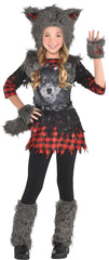 Kids' She-Wolf Werewolf Costume, Assorted Sizes