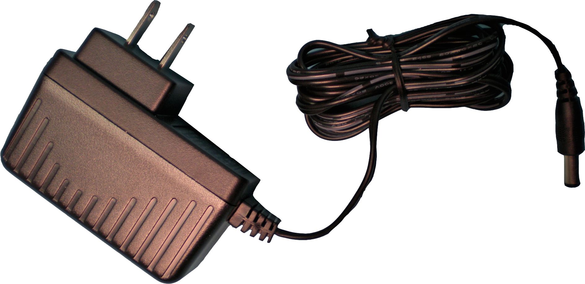 6V 2A Power Adaptor Cable, Black, 4.5-inch