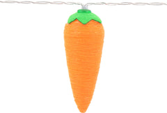 Carrot LED String Lights, Orange, 3.5-foot, 8 Lights