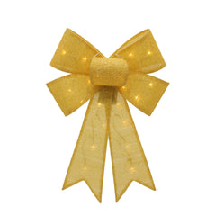 Illuminated Gold Masquerade Bow Decoration - 21