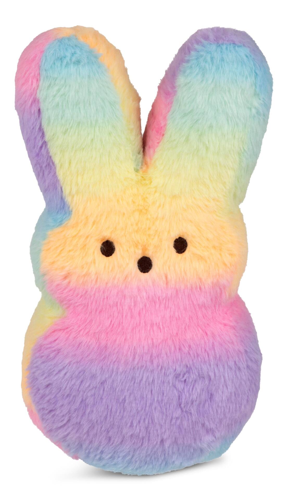 Peeps Rainbow Plush Bunny, 9-in