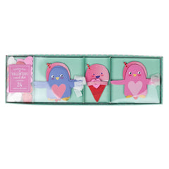 Valentine's Day Huggable Card Kit with Erasers, 24-pk
