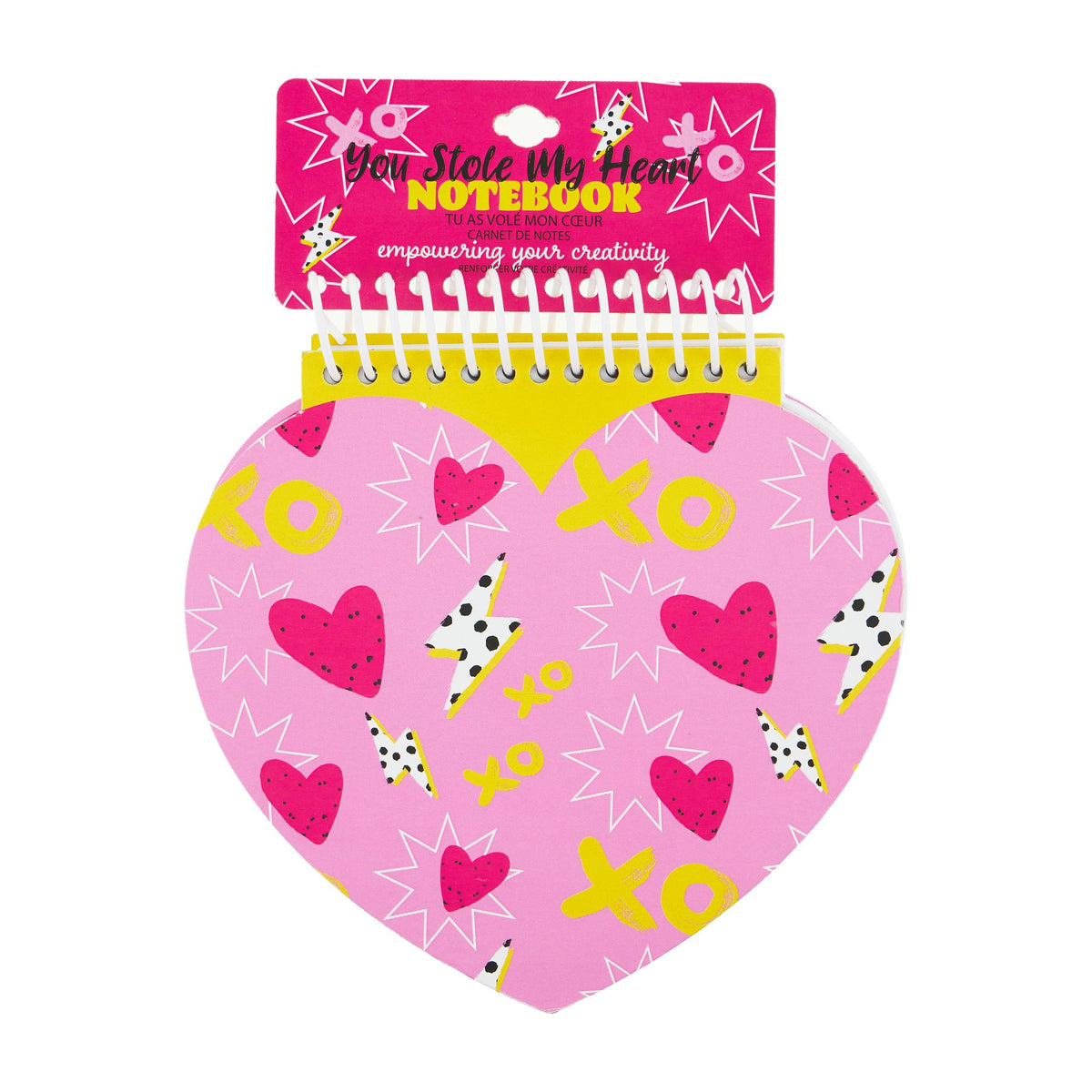 Spiral Heart Shaped Valentine's Day Notebook