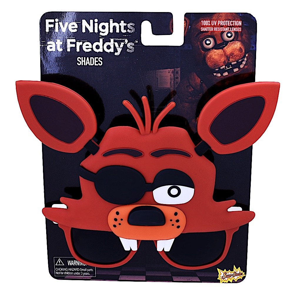 Kids Five Nights at Freddy's Foxy Wearable Sunglasses, Red, One Size