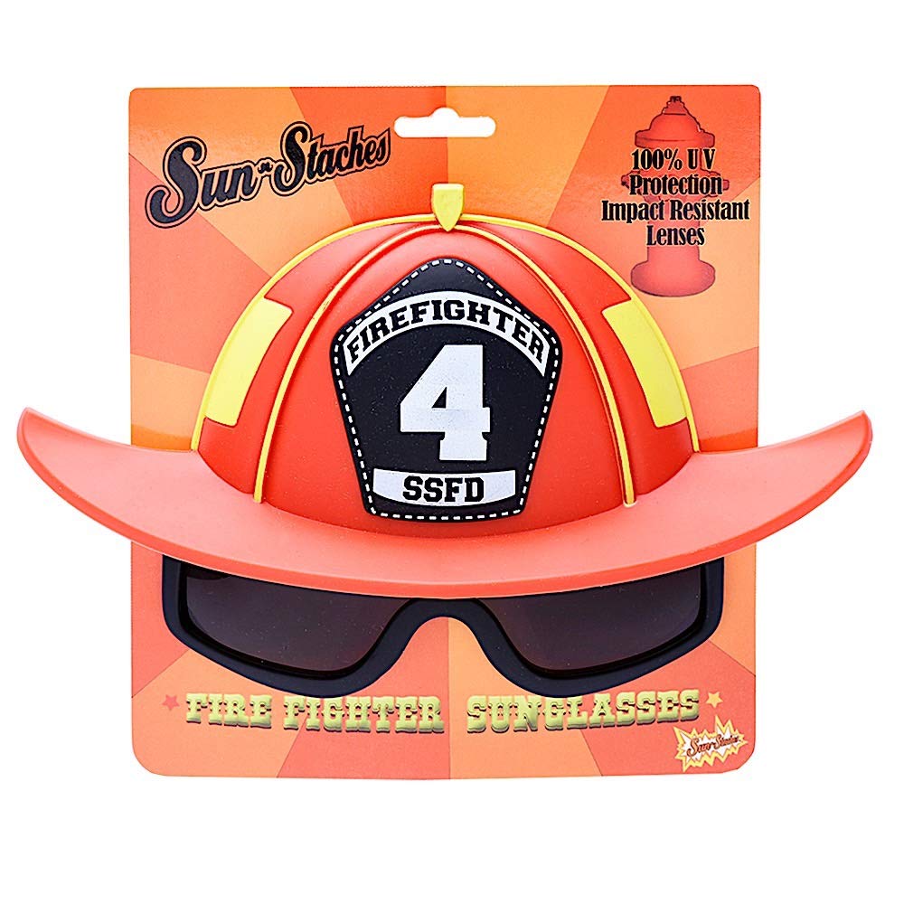 Kids Firefighter Wearable Sunglasses, Red, One Size